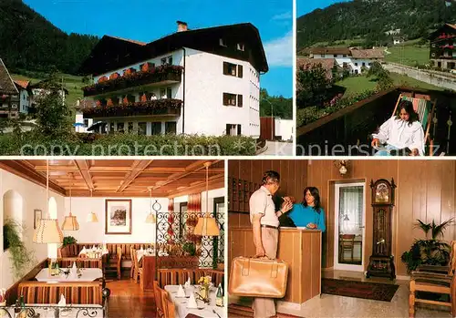 AK / Ansichtskarte Truden_Trodena_Suedtirol Gasthof Alpenrose Albergo Gaststube Rezeption Truden_Trodena_Suedtirol