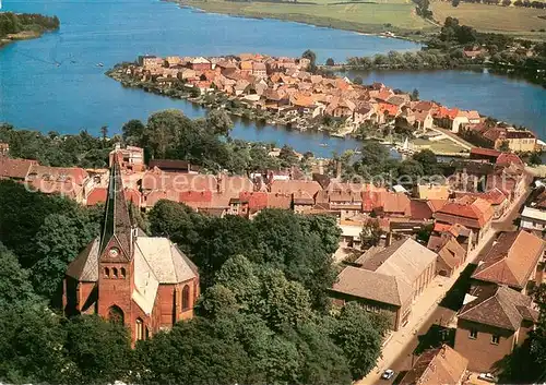 AK / Ansichtskarte Malchow Fliegeraufnahme Kirche Malchow