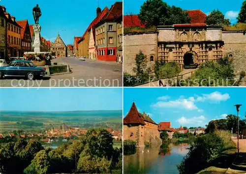 AK / Ansichtskarte Weissenburg__Bayern Schweppermann Brunnen Wuelzburg Eingang Panorama 