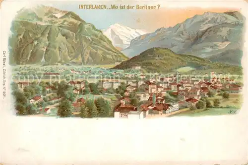 AK / Ansichtskarte Interlaken_BE Gesamtansicht Interlaken_BE