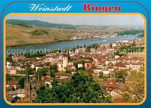 AK / Ansichtskarte Bingen_Rhein Fliegeraufnahme Bingen Rhein