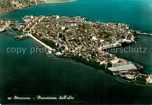 AK / Ansichtskarte Siracusa_Syrakus_Sicilia Panorama dall aereo 