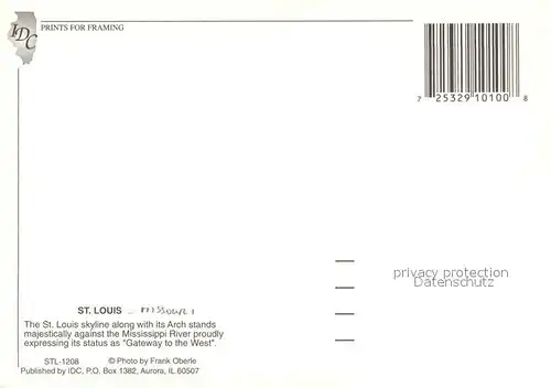 AK / Ansichtskarte Saint_Louis_Missouri Skyline along with its Arch stand against the Mississippi River Aerial view Saint_Louis_Missouri