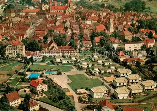 AK / Ansichtskarte Ellwangen_Jagst Kinderdorf Marienpflege Fliegeraufnahme Ellwangen_Jagst