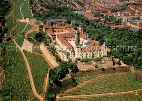 AK / Ansichtskarte Wuerzburg Festung Marienberg Fliegeraufnahme Wuerzburg