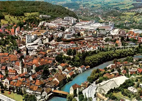 AK / Ansichtskarte Baden__AG Fliegeraufnahme mit Brown Boveri 