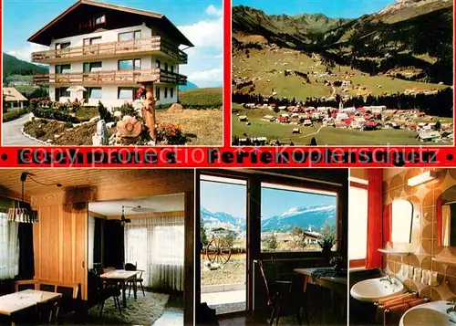 AK / Ansichtskarte Riezlern_Kleinwalsertal_Vorarlberg Ferienwohnungen Etschmann Zimmer Bad Panorama Riezlern_Kleinwalsertal