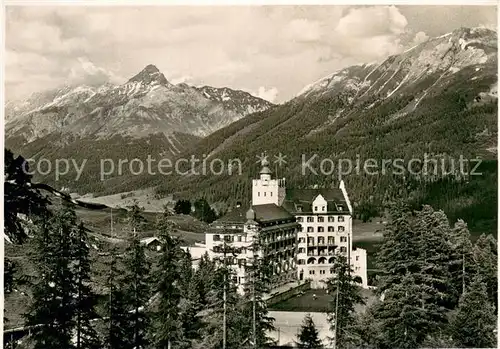 AK / Ansichtskarte Zuoz_GR Hotel Castell Piz d Esan Zuoz_GR