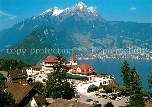 AK / Ansichtskarte Fuerigen_Stansstad_NW Kongresszentrum Hotel Restaurant Vierwaldstaettersee Alpen 