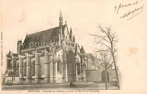 AK / Ansichtskarte Thouars_ Deux Sevres Chapelle du chateau et caveau du Duc dela Tremoille 