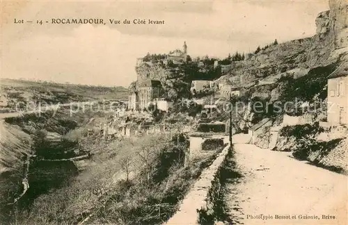 AK / Ansichtskarte Rocamadour Vue du Cote levant Rocamadour