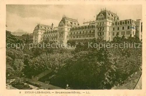 AK / Ansichtskarte Evian les Bains_74 Splendide Hotel 