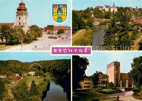 AK / Ansichtskarte Bechyne_CZ Teilansichten Panorama 