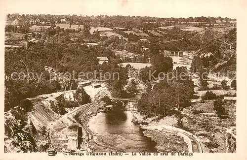 AK / Ansichtskarte Eguzon Chantome_36_Indre La Vallee en aval du barrage 