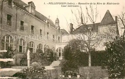 AK / Ansichtskarte Pellevoisin_36_Indre Monastere de la Mere de Misericorde cour interieure 