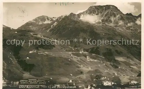 AK / Ansichtskarte Andermatt_UR mit Oberalpstrasse 