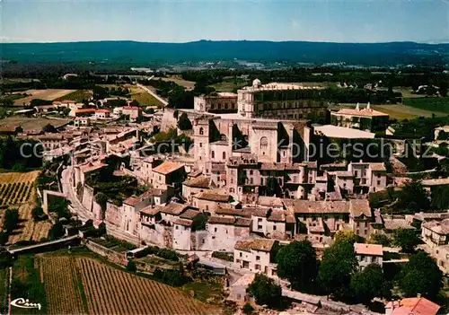 AK / Ansichtskarte Grignan_26 Eglise le chateau et ses terrasses Vue aerienne 