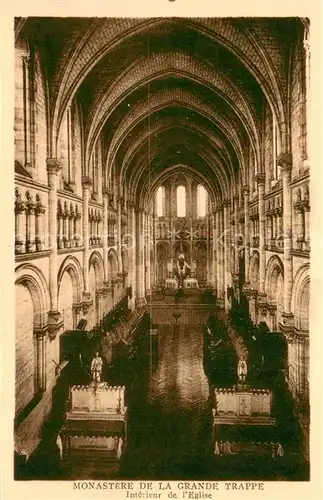 AK / Ansichtskarte Grande_Trappe Monastere de la Grande Trappe   Interieur de l Eglise 