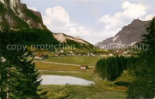 AK / Ansichtskarte Kandersteg_BE Panorama Artillerie Rekruten Schule Kandersteg_BE