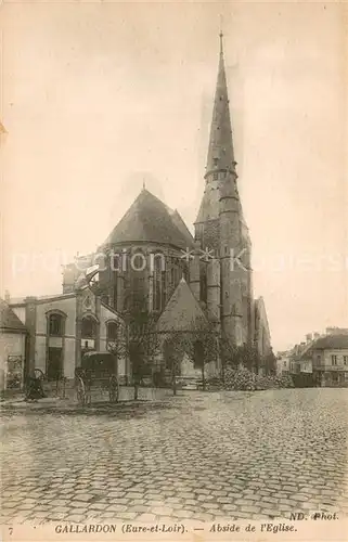 AK / Ansichtskarte Gallardon Abside de l Eglise Gallardon