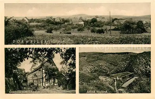 AK / Ansichtskarte Dorweiler_Rheinland Panorama Gasthaus zum Schloss Waldeck Panorama Dorweiler_Rheinland