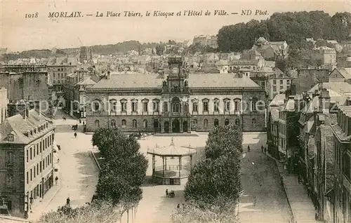 AK / Ansichtskarte Morlaix_29 La Place Thiers le Kiosque et lHotel de Ville 