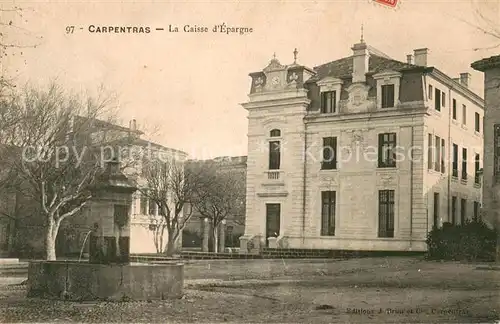 AK / Ansichtskarte Carpentras_84 La Caisse d Epargne 