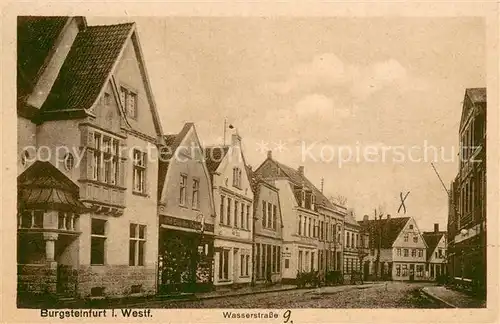 AK / Ansichtskarte Burgsteinfurt Wasserstrasse Burgsteinfurt