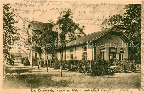 AK / Ansichtskarte Bad_Rothenfelde Forstgarten Helfern Bad_Rothenfelde