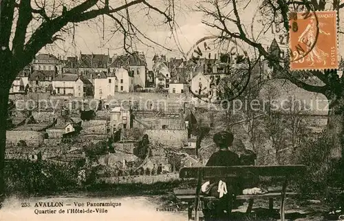 AK / Ansichtskarte Avallon_89 Vue panoramique Quartier de lHotel de Ville 