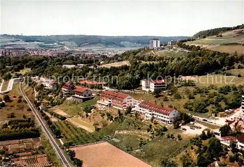 AK / Ansichtskarte Bad_Mergentheim Kurhaeuser im Erlenbachtal Fliegeraufnahme Bad_Mergentheim