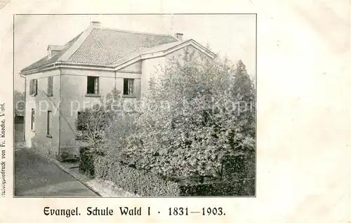 AK / Ansichtskarte Wald_Solingen Ev Schule Wald Solingen