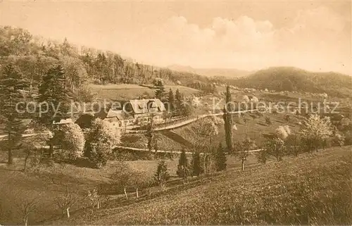 AK / Ansichtskarte Freiburg_Breisgau Hotel Restaurant Jaegerhaeusle Landschaftspanorama Freiburg Breisgau