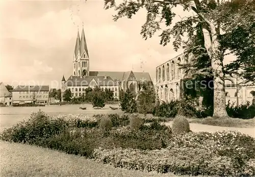 Halberstadt Blick von der Plantage zum Dom Halberstadt