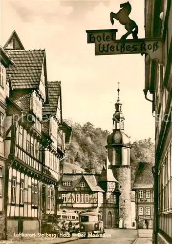 Stolberg_Harz Der Marktturm Stolberg Harz