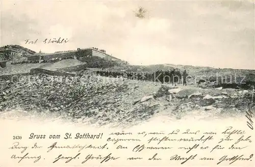 AK / Ansichtskarte St_Gotthard Militaerischer Wiederholungskurs Feldpost St_Gotthard