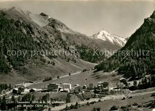 AK / Ansichtskarte Samnaun_Dorf mit Muttler Samnaun Dorf