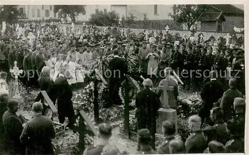 AK / Ansichtskarte Militaria_Schweiz Beerdigung Militaria Schweiz