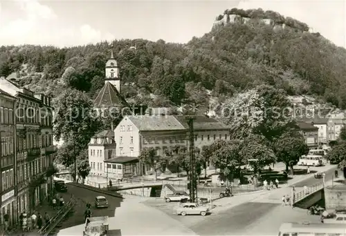 AK / Ansichtskarte Koenigstein_Saechsische_Schweiz Stadtansicht mit Festung Koenigstein_Saechsische