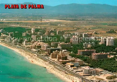 AK / Ansichtskarte Playa_de_Palma_Mallorca Fliegeraufnahme Playa_de_Palma_Mallorca