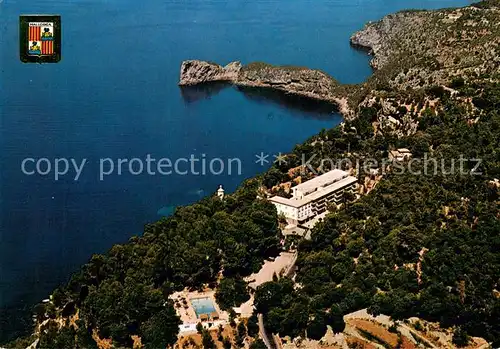 AK / Ansichtskarte Valldemosa Vista aerea al fondo La Foradada y El Encinar Valldemosa