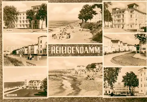 AK / Ansichtskarte Heiligendamm_Ostseebad Haus Berlin Fritz Reuter Haus Strandpartien Haus Mecklenburg Heiligendamm_Ostseebad