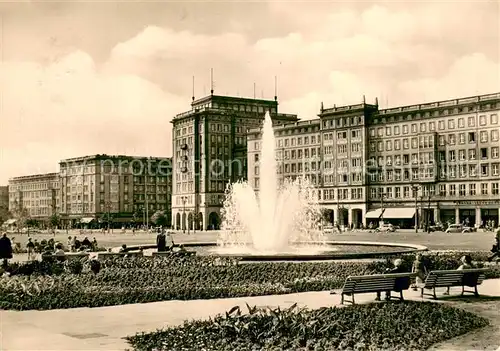 AK / Ansichtskarte Magdeburg Wilhelm Pieck Allee Springbrunnen Magdeburg