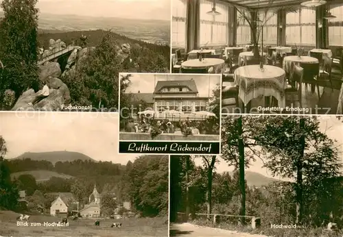 AK / Ansichtskarte Lueckendorf Fuchskanzel Gaststaette Erholung Hochwaldblick Lueckendorf