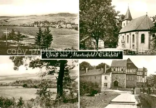 AK / Ansichtskarte Martinfeld Panorama Kirche Schloss Martinfeld