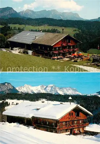 AK / Ansichtskarte Niederau_Wildschoenau_AT Jausenstation Oberhausberg Panorama 