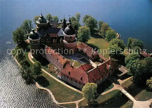 AK / Ansichtskarte Gripsholms_Sweden Slott fran luften 