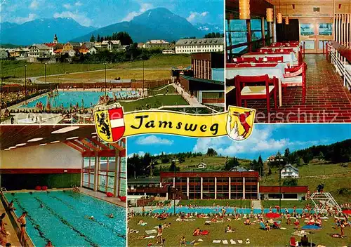 AK / Ansichtskarte Tamsweg_Lungau Freiluft und Hallenbad Restaurant Tamsweg Lungau