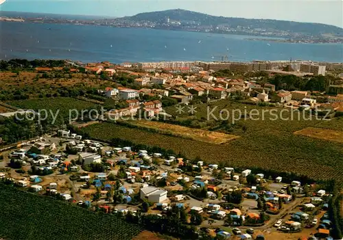 AK / Ansichtskarte Balaruc les Bains Vue aerienne Le Camping municipal puis la Station thermale Le Bassin de Thau Balaruc les Bains