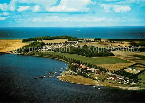 AK / Ansichtskarte Maasholm Panorama Blick ueber die Schlei Maasholm Bad und Ostsee Maasholm